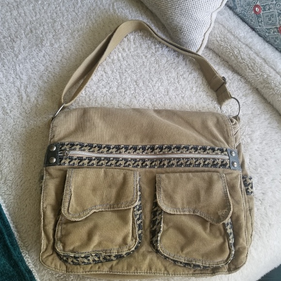 Arizona Tan Fabric Crossbody Bag - Picture 1 of 8